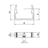 Csőbilincs M16 16mm-csőátmérőhöz alumínium 1db csőhöz ALQ M16 OBO-BETTERMANN