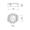 Csúszóanya 35x20x9,5mm tűzihorganyzott acél M 12 MS41SNF M12 F OBO-BETTERMANN