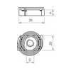 Csúszóanya rugós 35x20x6mm tűzihorganyzott acél M 6 MS41SNF M6 F OBO-BETTERMANN