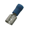 Csúszósaru 18,7mm hüvely részlegesen szigetelt kék lapos 5,2x0,8 mm sárgaréz 1.5-2,5mm2 Haupa