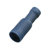 Csúszósaru 20,7mm hüvely teljesen szigetelt kék hengeres 5 mm réz 1.5-2,5mm2 Haupa