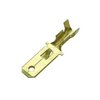 Csúszósaru szigeteletlen lapos 6,3x0,8 mm 05-10mm2 sárgaréz Haupa