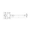 Villámvédelmi távtartó NIRO csőbilinccsel nemesacél V2A 530mm DIDH 16 530 RS40.60 V2A DEHN