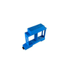 DIN-sín adapter 2db Shelly MINI 1(/1)PM reléhez 60x100x18mm kék  PLUSMINI-DUP Shelly
