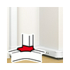 Bepattintható kábelcsatorna T-idom 80x50-hez 130mm x 50mm 130mm-sz/leágazó műanyag DLP LEGRAND