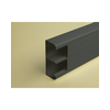 Parapetcsatorna 130mm x 50mm 2000mm kezeletlen műanyag fekete fedéllel DLP-S LEGRAND