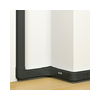Parapetcsatorna 80mm x 50mm 2000mm kezeletlen műanyag fekete fedéllel DLP-S LEGRAND