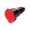 Dugalj lengő 2P+E piros gyűrűvel 16A 230V egyenes fekete gumi csavaros IP54 PCE