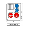 Dugaszoló elosztó 32A/400V 4M 1x16A5P400V 1x32A5P400V 2x16A2P+E/230V műanyag ROS-I1603A/S SEZ