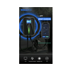 E-autó töltő LCD WiFi Bluetooth APP 6m-kábel 3-fázis 1x 22kW fali 1xT2 IP66 Wallbox Smart BESEN