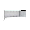 Szekrény fali teli ajtós acél 500mm x 1300mm x 210mm IP44 fehér 2ajtó Easy PrismaSeT XL Schneider