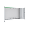 Szekrény fali teli ajtós acél 960mm x 1300mm x 210mm IP44 fehér 2ajtó Easy PrismaSeT XL Schneider