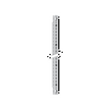 Oszlopprofil függőleges +csavarok (2db) 16mm x 1350mm x 25mm fém Easy PrismaSeT XL Schneider