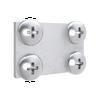 Összekötőlemez csavarokkal oszlopprofilokhoz (4db) acél 30mm x 20mm x Easy PrismaSeT XL Schneider