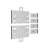 Szekrény összeépítő készlet 120mm x 125mm x 25mm fém Easy PrismaSeT XL Schneider