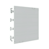 Beépítőkészlet DIN-sínnel sorkapocshoz homloklappal 600mm x 500mm Easy PrismaSeT XL Schneider