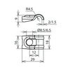 Egycsavaros bilincs DEHNquick Rd6-10 nemesacél V2A csavarbilincs UEL DQ 6.10 B6.5 V2A DEHN