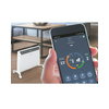 Elektromos konvektor görgős láb+konzol dig.termosztát WiFi AirGate torony/fali 2kW ELECTROLUX