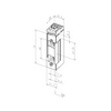 Elektromos zárfogadó fordított működés(NO) jelzéssel(RR) univerzális 12V DC effeff Assa Abloy