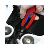 Elektronikai finomvágó fogó max.d0,2/1,6mm  nyitórugós piros-kék normál 150mm x szigetelt Slim Knips KNIPEX