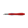 Elektronikai finomvágó fogó max.d0,2/1,6mm  nyitórugós piros-kék normál 150mm x szigetelt Slim Knips KNIPEX
