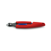 Elektronikai finomvágó fogó max.d0,2/1,6mm  nyitórugós piros-kék normál 150mm x szigetelt Slim Knips KNIPEX