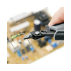Elektronikai oldalcsípő fogó 62HRC max.d1,6/1,2mm nyitórugós szürke-fekete  Super Knips KNIPEX