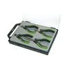 Elektronikai fogókészlet ESD zöld-fekete 4-darabos Haupa