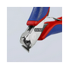 Homlokcsípő fogó elektronikai 56HRC max.d1,5/1/0,5mm 115mm 11mm-sz/fej KNIPEX