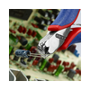 Homlokcsípő fogó elektronikai 56HRC max.d1,5/1/0,5mm 115mm 11mm-sz/fej KNIPEX