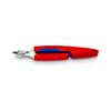 Elektronikai oldalcsípő fogó 56HRC max.d1,3mm nyitórugós piros-kék normál 150mm Slim Knips KNIPEX