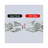Elektronikai oldalcsípő fogó 56HRC max.d1,3mm nyitórugós piros-kék normál 150mm Slim Knips KNIPEX