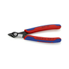 Elektronikai oldalcsípő fogó 62HRC max.d1,2/0,6mm nyitórugós piros-kék normál Super Knips KNIPEX