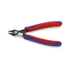 Elektronikai oldalcsípő fogó 62HRC max.d1,2/0,6mm nyitórugós piros-kék normál Super Knips KNIPEX