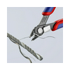 Elektronikai oldalcsípő fogó 62HRC max.d1,2/0,6mm nyitórugós piros-kék normál Super Knips KNIPEX