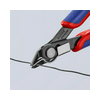 Elektronikai oldalcsípő fogó 62HRC max.d1,2/0,6mm nyitórugós piros-kék normál Super Knips KNIPEX