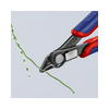 Elektronikai oldalcsípő fogó 62HRC max.d1,2/0,6mm nyitórugós piros-kék normál Super Knips KNIPEX