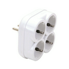 Dugaszoló elosztó adapter 16A/250V 4x2P+F/230V műanyag fali IP20 fehér ANCO