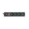 Elosztóaljzat-sáv 2500W 1.5mm2 1m túlfeszvédett 4x2P+E/230V 68581 - Protection Strip 4 DIN EATON