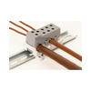 Elosztóblokk 250A 1x95+7x50mm2 szürke 1P csavaros kalapsínre érintésvédett PVBS 250-7 Pollmann