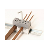 Elosztóblokk 250A 1x95+7x50mm2 szürke 1P csavaros kalapsínre érintésvédett PVBS 250-7 Pollmann