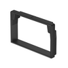 Élvédő gyűrű LKM 60100 csatornákhoz kábelvezető csatorna-hoz 103mm x 65mm x 18mm műanyag fekete LKM KSR60100 OBO-BETTERMANN