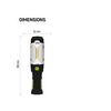 LED szerelőlámpa mágneses Li-ion 2500mAh 3,7V DC + töltő (AC és DC) 380lm IP43 EMOS