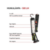 LED szerelőlámpa mágneses Li-ion 2000mAh 3,7V DC + töltő (AC és DC) 500lm IP43 EMOS