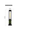 LED szerelőlámpa mágneses Li-ion 2000mAh 3,7V DC + töltő (AC és DC) 500lm IP43 EMOS