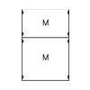 Energiaelosztási panel 2PW 2mező 750mm x 500mm x 120mm burkolattal 2M1A System Pro E ABB