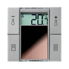 EnOcean kezelő hőérzékelő 0..40°C +2T/árny. szolár alumínium IP20 SR06 temp LCD 2T Jung Thermokon