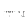 EPH-sín BigBar szigetelt réz fix 40mm x 5mm x 246mm csak kapocs 1802 5 CU OBO-BETTERMANN