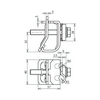 Ereszcsatorna kapocs kettős leszorítóval acél DRK DUL 8.10 W16.22 EST STTZN DEHN