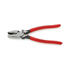 Kombinált fogó erő 62HRC max.4,6/3mm-vágás piros 240mm x Lineman´s Pliers KNIPEX